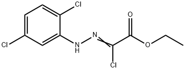 (2Z)-2-クロロ-2-[2-(2,5-ジクロロフェニル)ヒドラジン-1-イリデン]酢酸エチル 化学構造式