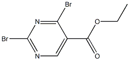 Ethyl 2,4-dibromopyrimidine-5-carboxylate Structure