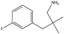 3-(3-Fluorophenyl)-2,2-dimethylpropan-1-amine Structure