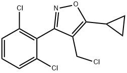 4-(chloromethyl)-5-cyclopropyl-3-(2,6-dichlorophenyl)-1,2-oxazole Structure
