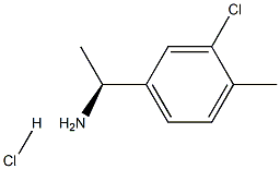 (1S)-1-(3-CHLORO-4-METHYLPHENYL)ETHYLAMINE HYDROCHLORIDE Structure