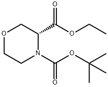 (R)-叔丁基乙基吗啉-3,4-二羧酸酯,1269504-25-7,结构式