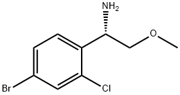 (1S)-1-(4-BROMO-2-CHLOROPHENYL)-2-METHOXYETHYLAMINE 化学構造式