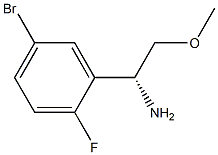 (1R)-1-(5-BROMO-2-FLUOROPHENYL)-2-METHOXYETHYLAMINE 化学構造式