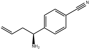 4-((1S)-1-AMINOBUT-3-ENYL)BENZENECARBONITRILE,1270157-66-8,结构式