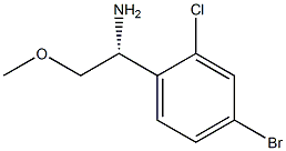 (1R)-1-(4-BROMO-2-CHLOROPHENYL)-2-METHOXYETHYLAMINE 化学構造式