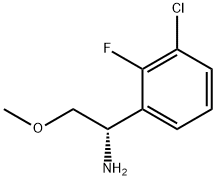 (1S)-1-(3-CHLORO-2-FLUOROPHENYL)-2-METHOXYETHYLAMINE 化学構造式