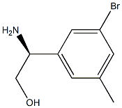 (2S)-2-AMINO-2-(3-BROMO-5-METHYLPHENYL)ETHAN-1-OL Structure