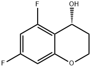 (R)-5,7-difluorochroman-4-ol 化学構造式
