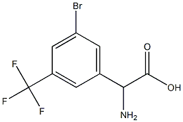 2-AMINO-2-[5-BROMO-3-(TRIFLUOROMETHYL)PHENYL]ACETIC ACID Structure