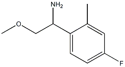 1-(4-FLUORO-2-METHYLPHENYL)-2-METHOXYETHAN-1-AMINE,1270339-77-9,结构式