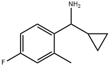 CYCLOPROPYL(4-FLUORO-2-METHYLPHENYL)METHANAMINE,1270343-65-1,结构式