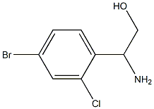 2-AMINO-2-(4-BROMO-2-CHLOROPHENYL)ETHAN-1-OL Struktur