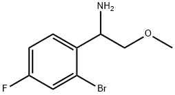 1-(2-BROMO-4-FLUOROPHENYL)-2-METHOXYETHAN-1-AMINE Structure