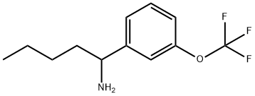 1-[3-(TRIFLUOROMETHOXY)PHENYL]PENTAN-1-AMINE Structure