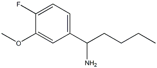 1-(4-FLUORO-3-METHOXYPHENYL)PENTYLAMINE,1270415-43-4,结构式