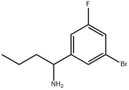 1-(3-BROMO-5-FLUOROPHENYL)BUTAN-1-AMINE Structure