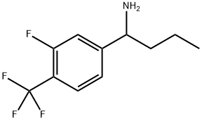 1-[3-FLUORO-4-(TRIFLUOROMETHYL)PHENYL]BUTYLAMINE,1270490-99-7,结构式