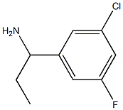 1-(3-CHLORO-5-FLUOROPHENYL)PROPAN-1-AMINE Structure