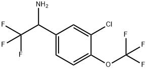 1-[3-CHLORO-4-(TRIFLUOROMETHOXY)PHENYL]-2,2,2-TRIFLUOROETHYLAMINE Struktur