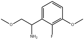 1-(2-FLUORO-3-METHOXYPHENYL)-2-METHOXYETHAN-1-AMINE Structure