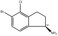 (1R)-5-BROMO-4-CHLOROINDANYLAMINE Struktur