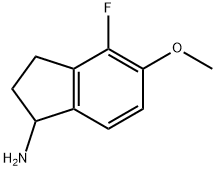 4-FLUORO-5-METHOXY-2,3-DIHYDRO-1H-INDEN-1-AMINE Structure