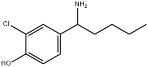 4-(1-AMINOPENTYL)-2-CHLOROPHENOL,1273607-53-6,结构式
