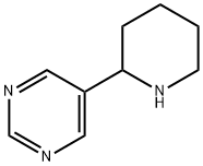 5-(PIPERIDIN-2-YL)PYRIMIDINE 化学構造式