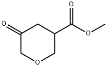 methyl 5-oxooxane-3-carboxylate 结构式