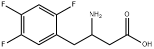 RS-3-氨基-4-(2,4,5-三氟苯基)丁酸,1283583-85-6,结构式