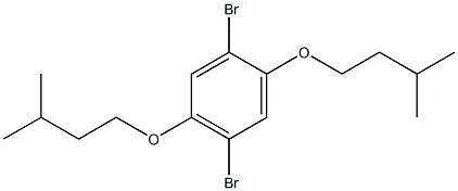 Benzene, 1,4-dibromo-2,5-bis(3-methylbutoxy)-,128424-48-6,结构式