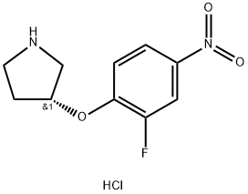 (R)-3-(2-Fluoro-4-nitrophenoxy)pyrrolidine hydrochloride Structure