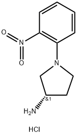 (S)-1-(2-Nitrophenyl)pyrrolidin-3-aminehydrochloride Structure