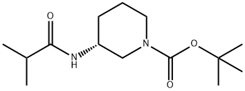 (R)-tert-Butyl 3-isobutyramidopiperidine-1-carboxylate Structure