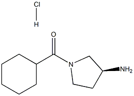 (S)-(3-Aminopyrrolidin-1-yl)(cyclohexyl)methanone hydrochloride Structure