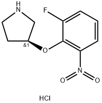 (S)-3-(2-Fluoro-6-nitrophenoxy)pyrrolidine hydrochloride Structure