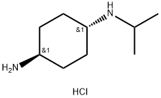 (1R*,4R*)-N1-イソプロピルシクロヘキサン-1,4-ジアミン二塩酸塩 化学構造式