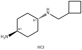 (1R*,4R*)-N1-(Cyclobutylmethyl)cyclohexane-1,4-diamine dihydrochloride Struktur