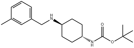 tert-Butyl (1R*,4R*)-4-(3-methylbenzylamino)cyclohexylcarbamate|1286273-32-2