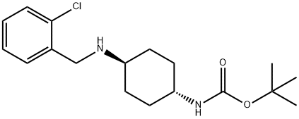 tert-Butyl (1R*,4R*)-4-(2-chlorobenzylamino)cyclohexylcarbamate