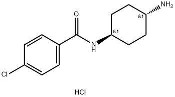 N-[(1R*,4R*)-4-Aminocyclohexyl]-4-chlorobenzamide hydrochloride Struktur