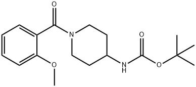 tert-Butyl 1-(2-methoxybenzoyl)piperidin-4-ylcarbamate Structure