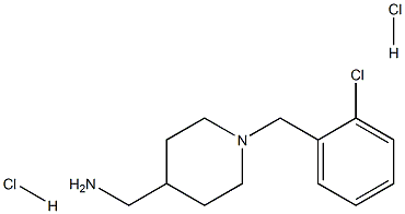 [1-(2-Chlorobenzyl)piperidin-4-yl]methanamine dihydrochloride Structure