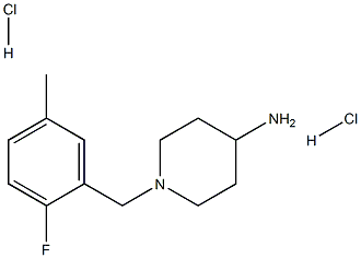 1-(2-Fluoro-5-methylbenzyl)piperidin-4-amine dihydrochloride