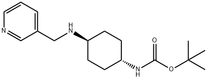 tert-Butyl (1R*,4R*)-4-[(pyridin-3-ylmethyl)amino]cyclohexylcarbamate Structure