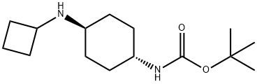 tert-Butyl (1R*,4R*)-4-(cyclobutylamino)cyclohexylcarbamate Structure