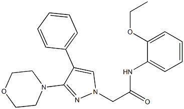 1286713-00-5 N-(2-ethoxyphenyl)-2-(3-morpholin-4-yl-4-phenylpyrazol-1-yl)acetamide