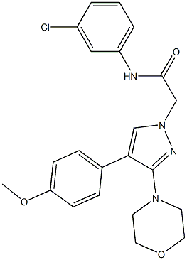 1286720-47-5 N-(3-chlorophenyl)-2-[4-(4-methoxyphenyl)-3-morpholin-4-ylpyrazol-1-yl]acetamide