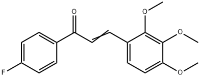 (2E)-1-(4-fluorophenyl)-3-(2,3,4-trimethoxyphenyl)prop-2-en-1-one, 1287396-63-7, 结构式